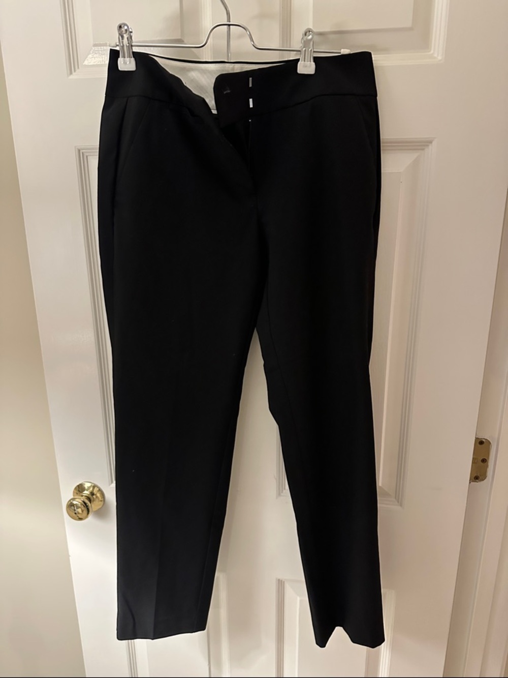 LOFT Black Straight-Leg Dress Pants